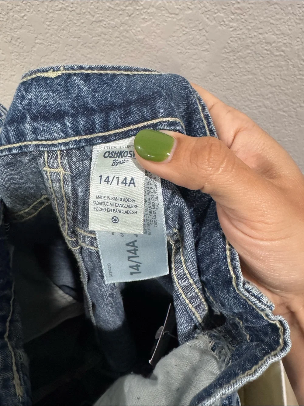 OshKosh B'gosh Blue Cargo Denim Relaxed Jeans